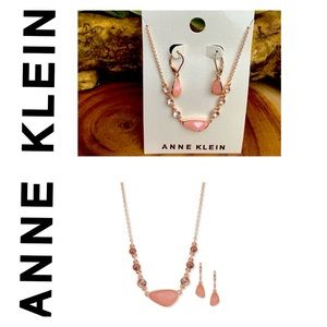 🐘 Anne Klein Organic Necklace and Earrings Set